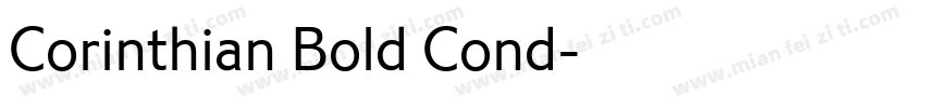 Corinthian Bold Cond字体转换